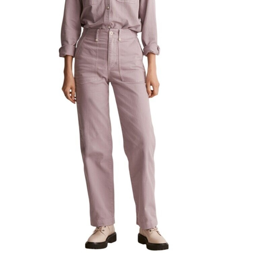 Madewell The Perfect Vintage Wide-Leg Utility Pant Pant Povence Grape 27